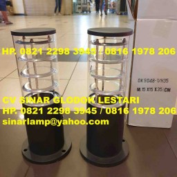 Lampu Pilar Taman Bening Spiral 35CM E27